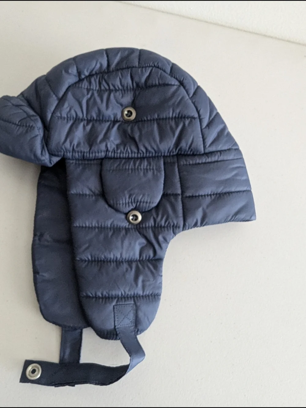 Aéropostale Navy Quilted Trapper Hat One Size Winter Ear Flap Puffer Hat